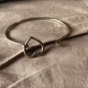 Silver James Avery Heart Bracelet